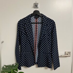 Navy Polka Dot Blazer